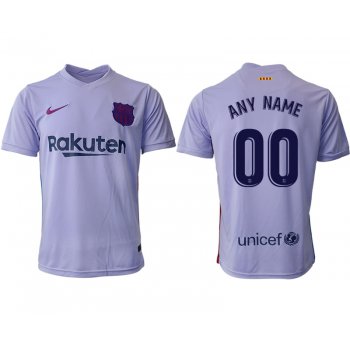 Men 2021-2022 Club Barcelona away aaa version purple customized Soccer Jersey