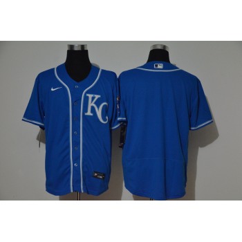Men's Kansas City Royals Blank Light Blue Stitched MLB Flex Base Nike Jersey