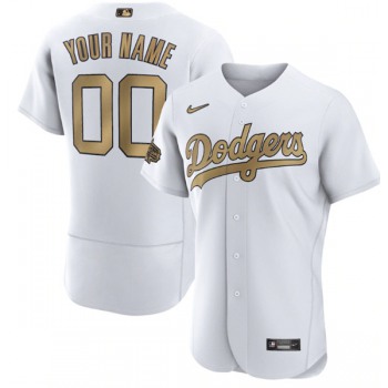Men's Los Angeles Dodgers Active Player Custom White 2022 All-Star Flex Base Stitched MLB Jersey