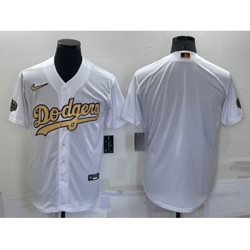 Men's Los Angeles Dodgers Blank White 2022 All Star Stitched Cool Base Nike Jersey