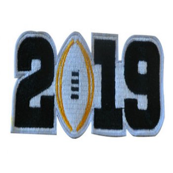 2019 College Football National Championship Game Jersey Black Number Patch