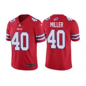 Men's Buffalo Bills #40 Von Miller Red Vapor Untouchable Limited Stitched Jersey