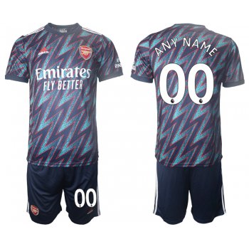 Men 2021-2022 Club Arsenal away blue customized Soccer Jersey