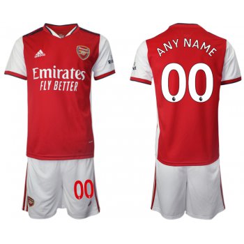 Men 2021-2022 Club Arsenal home red customized Soccer Jersey