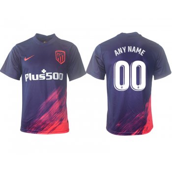 Men 2021-2022 Club Atletico Madrid away aaa version purple customized Soccer Jersey