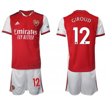 Men 2021-2022 Club Arsenal home red 12 Soccer Jersey