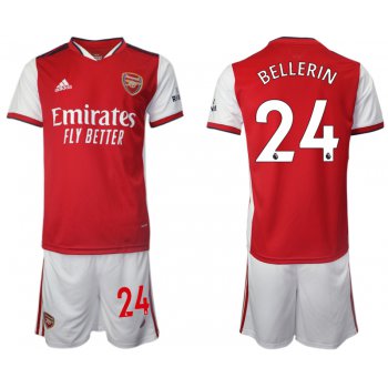 Men 2021-2022 Club Arsenal home red 24 Soccer Jersey