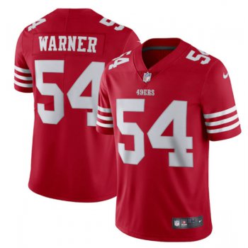 Men's San Francisco 49ers #54 Fred Warner 2022 New Scarlet Vapor Untouchable Limited Stitched Football Jersey