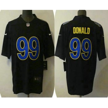 Men's Los Angeles Rams #99 Aaron Donald Black 2021 Vapor Untouchable Limited Stitched Jersey
