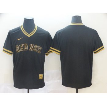 Men Boston Red Sox Blank Black gold Game Nike 2022 MLB Jersey