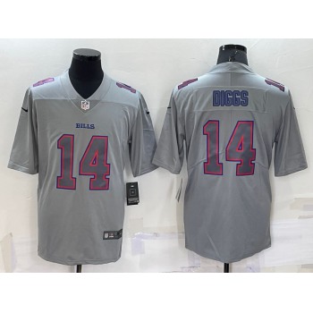 Men's Buffalo Bills #14 Stefon Diggs Grey Atmosphere Fashion Vapor Untouchable Stitched Limited Jersey