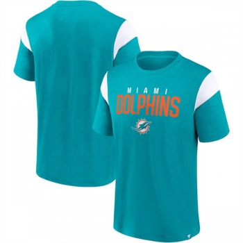 Men's Miami Dolphins Aqua White Home Stretch Team T-Shirt